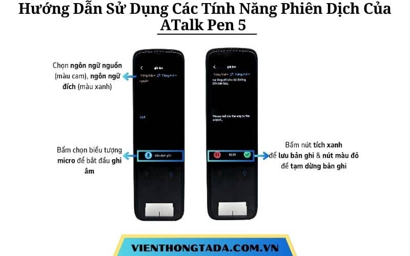 Hướng Dẫn Sử Dụng Các Tính Năng Phiên Dịch Trên ATalk Pen 5 Đơn Giản, Nhanh Chóng