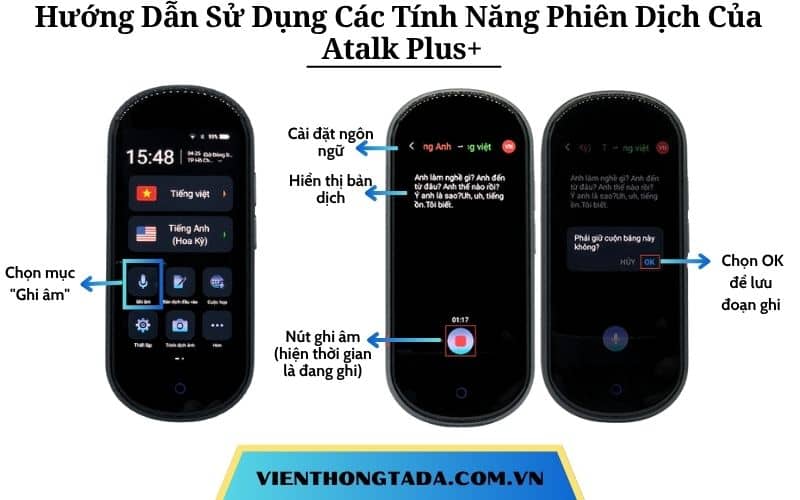 Hướng Dẫn Sử Dụng Các Tính Năng Phiên Dịch Của Máy Phiên Dịch Cầm Tay Atalk Plus+ Đúng Cách và Hiệu Quả
