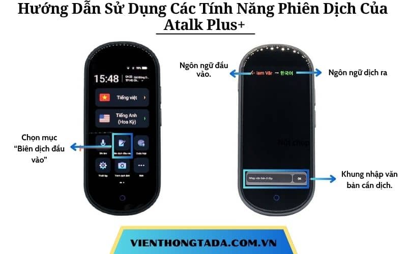 Hướng Dẫn Sử Dụng Các Tính Năng Phiên Dịch Của Máy Phiên Dịch Cầm Tay Atalk Plus+ Đúng Cách và Hiệu Quả
