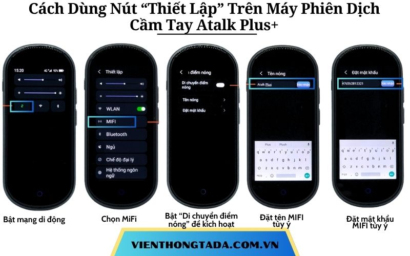 Hướng Dẫn Sử Dụng Nút Thiết Lập Trên Máy Phiên Dịch Cầm Tay Atalk Plus+ Chi Tiết A-Z