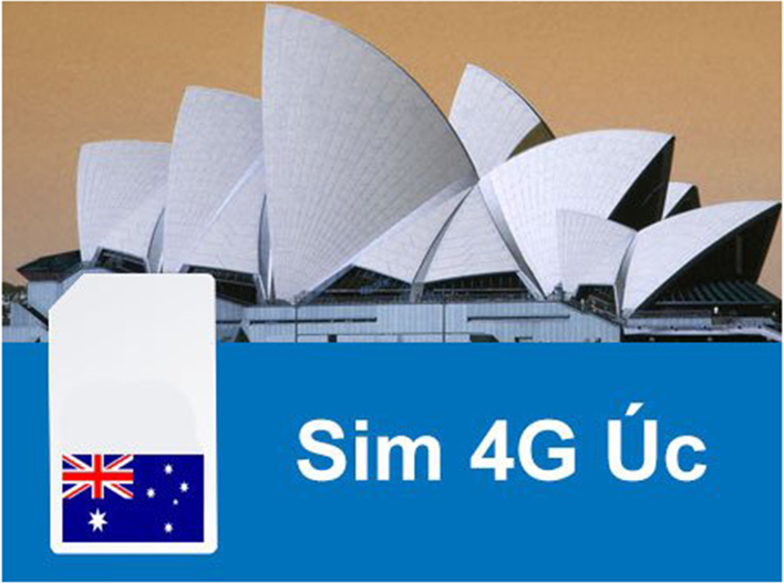 Sim và eSIM 4G du lịch Úc 8 ngày - Nhận Tại Việt Nam