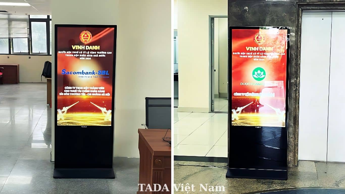 TADA Việt Nam Cung Cấp Standee Điện Tử Tại Hội Nghị Tuyên Dương Người Nộp Thuế Tiêu Biểu Thủ Đô 2024