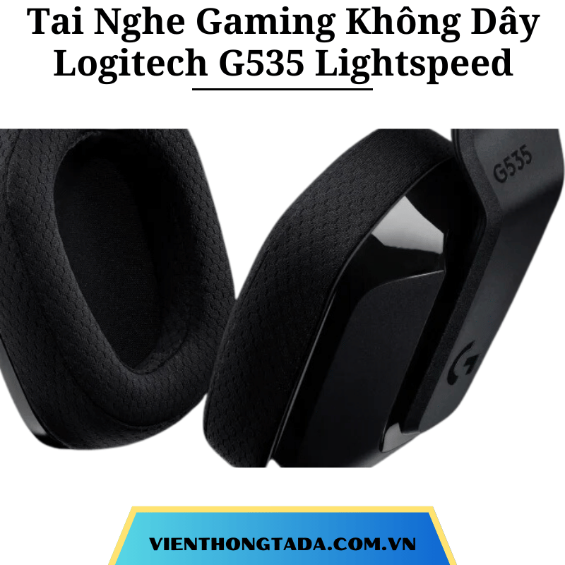 Tai Nghe Gaming Không Dây Logitech G535 LIGHTSPEED (Đen) - Hàng chính hãng - Bảo hành 2 năm (tada việt nam)