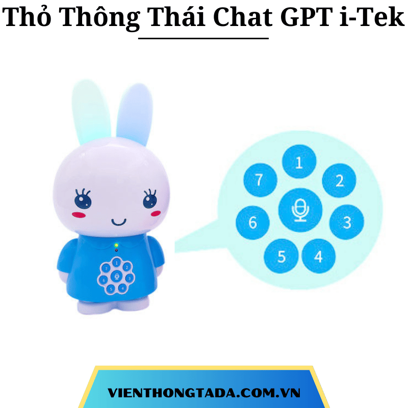 Thỏ Thông Thái Chat GPT i-Tek: Đồ chơi giáo dục, phát triển trí tuệ cho bé - Hàng chính hãng - Bảo hành 1 năm (tada Việt Nam)