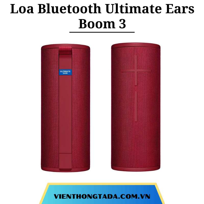 Loa Bluetooth Ultimate Ears Boom 3 (Đỏ): Chống nước chuẩn IP67, Pin trâu 15 giờ sử dụng - Hàng chính hãng - Bảo hành 2 năm (tada việt nam)
