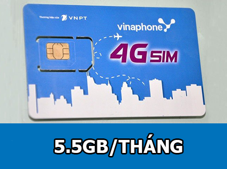 Sim 3G/4G Vinaphone D500 tặng 5GB/tháng trọn gói 12 tháng không cần nạp tiền duy trì