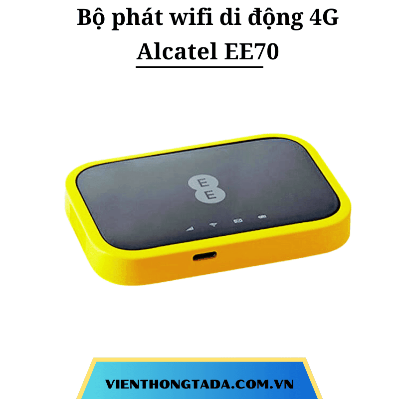 Alcatel EE70 | Bộ Phát Wifi Di Động 4G, 300Mbps, Pin lớn 2150mAh, Băng Tần Kép| Bảo hành 12 tháng