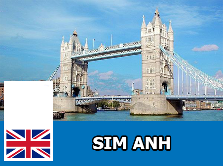 Mua Sim 3G/4G du lịch Anh  - Nhận Tại Việt Nam