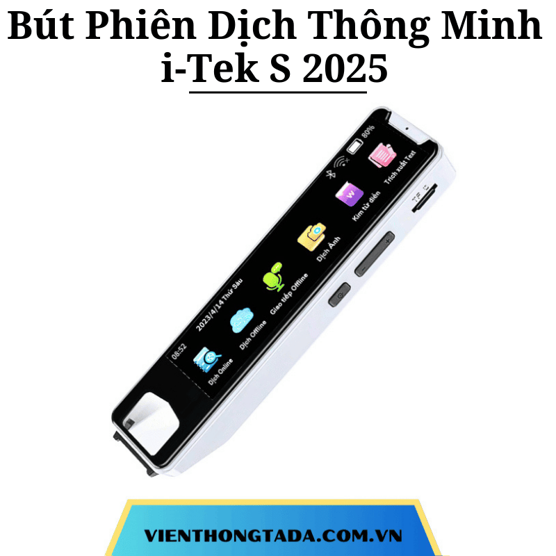 Bút Phiên Dịch Thông Minh i-Tek S 2025 - Máy Phiên Dịch Nhiều Ngôn Ngữ- Hàng chính hãng - Bảo hành 12 tháng