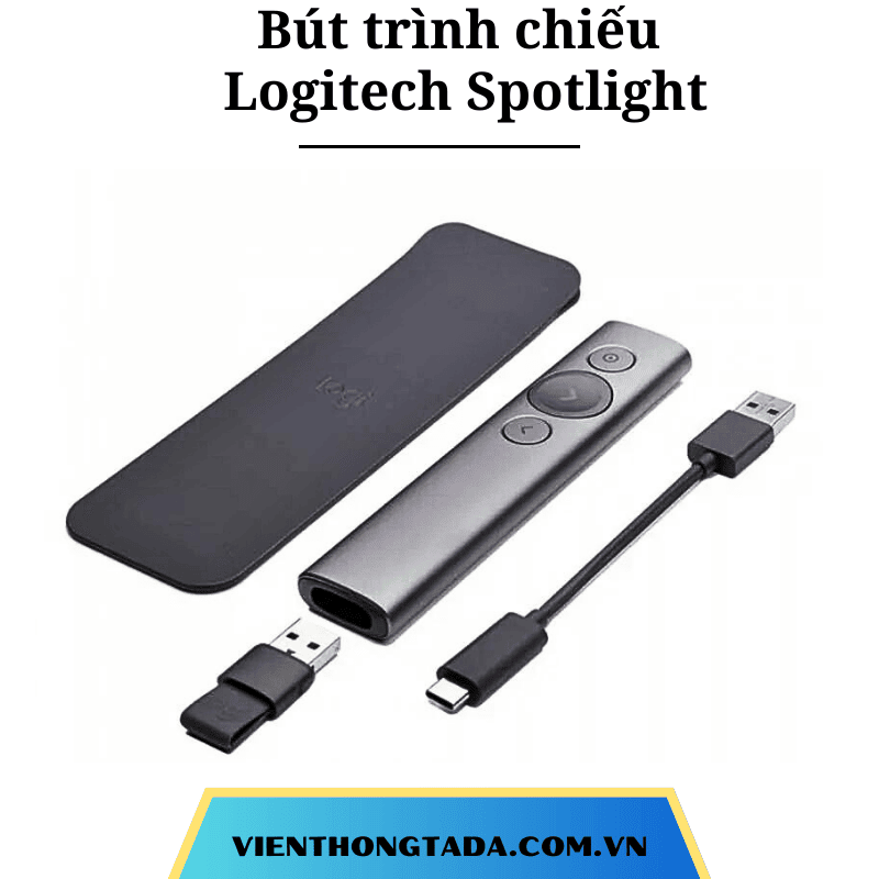 Bút trình chiếu Logitech Spotlight Vàng/ Xám đen