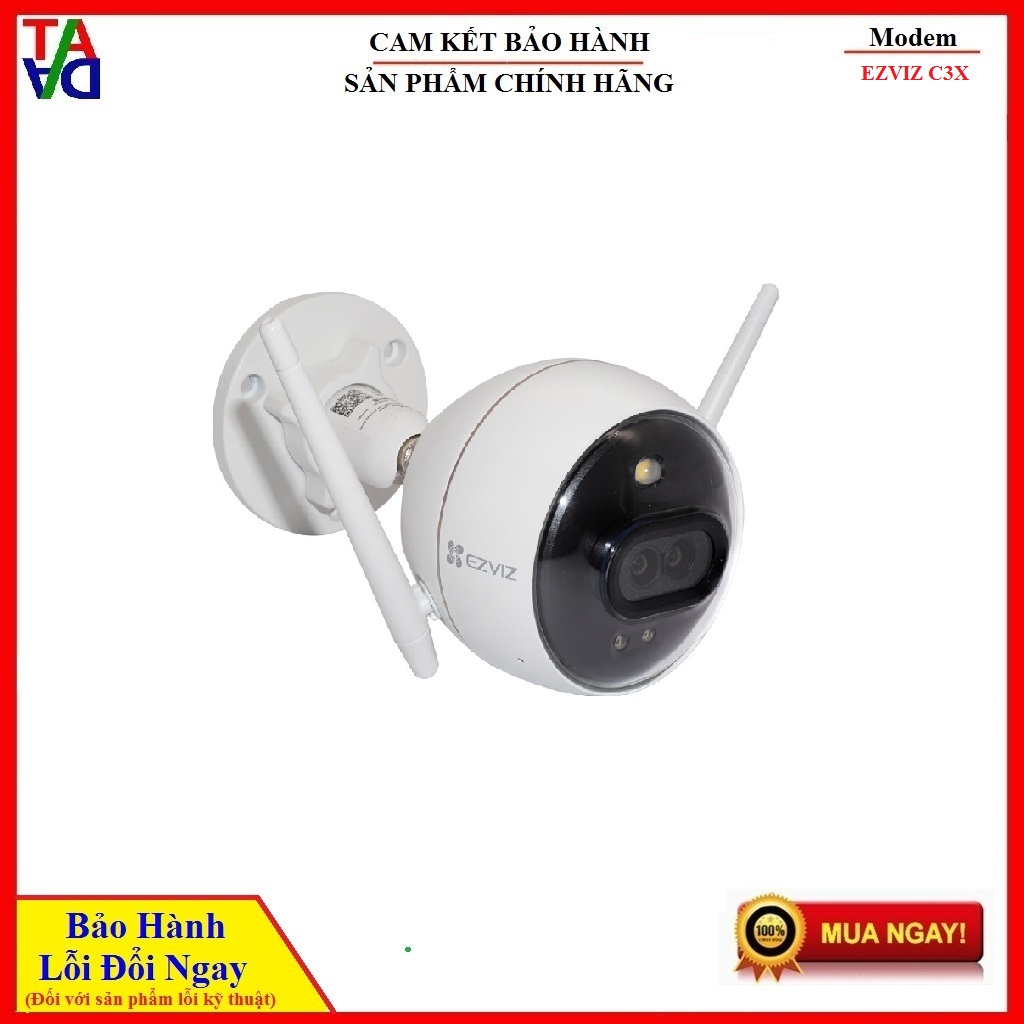 Camera IP Wifi Không Dây Ezviz C3X 1080P - Hàng Chính Hãng - Bảo hành 24 tháng 1 đổi 1