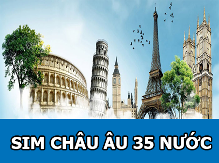 Sim và eSIM 4G Du Lịch Châu Âu 72 Nước - 8GB, 3000 Phút Nghe Gọi Nội Địa Châu Âu - Nhận Tại Việt Nam
