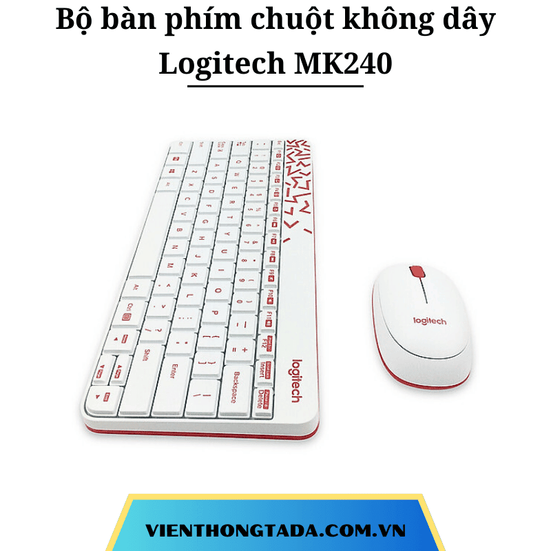 Bộ bàn phím chuột không dây Logitech MK240
