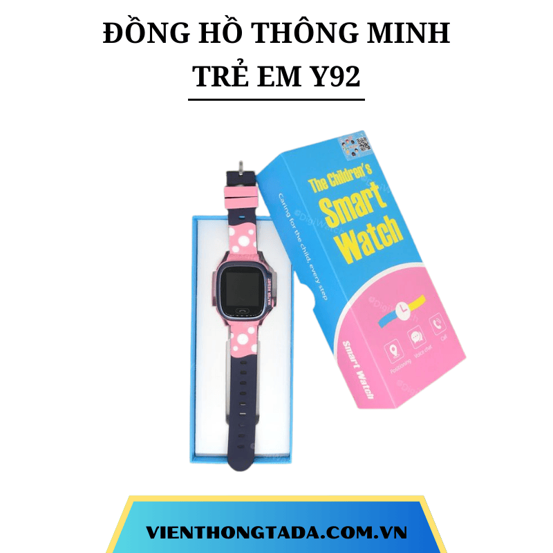 ĐỒNG HỒ ĐỊNH VỊ TRẺ EM THÔNG MINH Y92 CHỐNG NƯỚC, ĐỊNH VỊ, ĐÀM THOẠI 2 CHIỀU