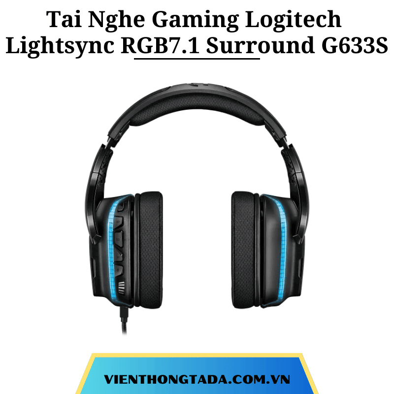 Tai Nghe Gaming Có dây Logitech Lightsync RGB7.1 Surround G633S - Hàng chính hãng - Bảo hành 24 tháng (TADA VIỆT NAM)
