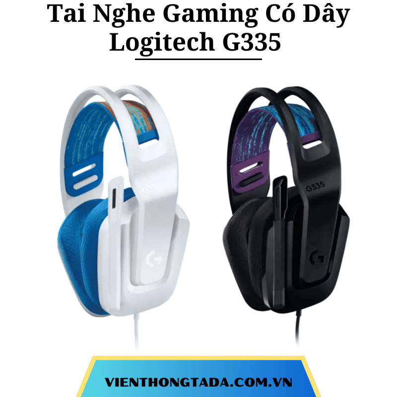 Tai Nghe Gaming Có Dây Logitech G335 - Hàng chính hãng - Bảo hành 2 năm (viễn thông tada)