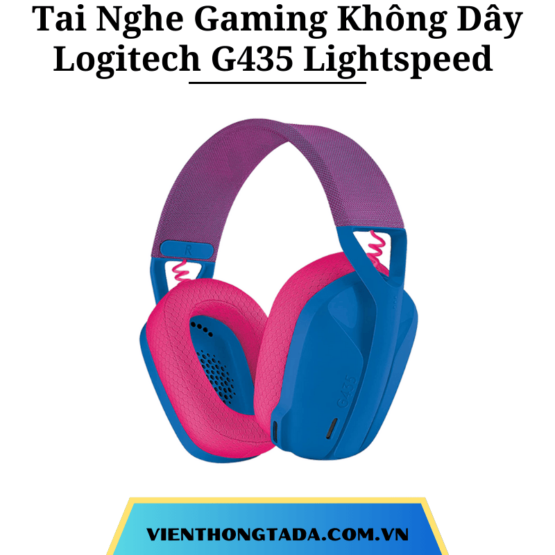 Tai Nghe Gaming Không Dây Logitech G435 Lightspeed - Hàng chính hãng - Bảo hành 2 năm (viễn thông tada)