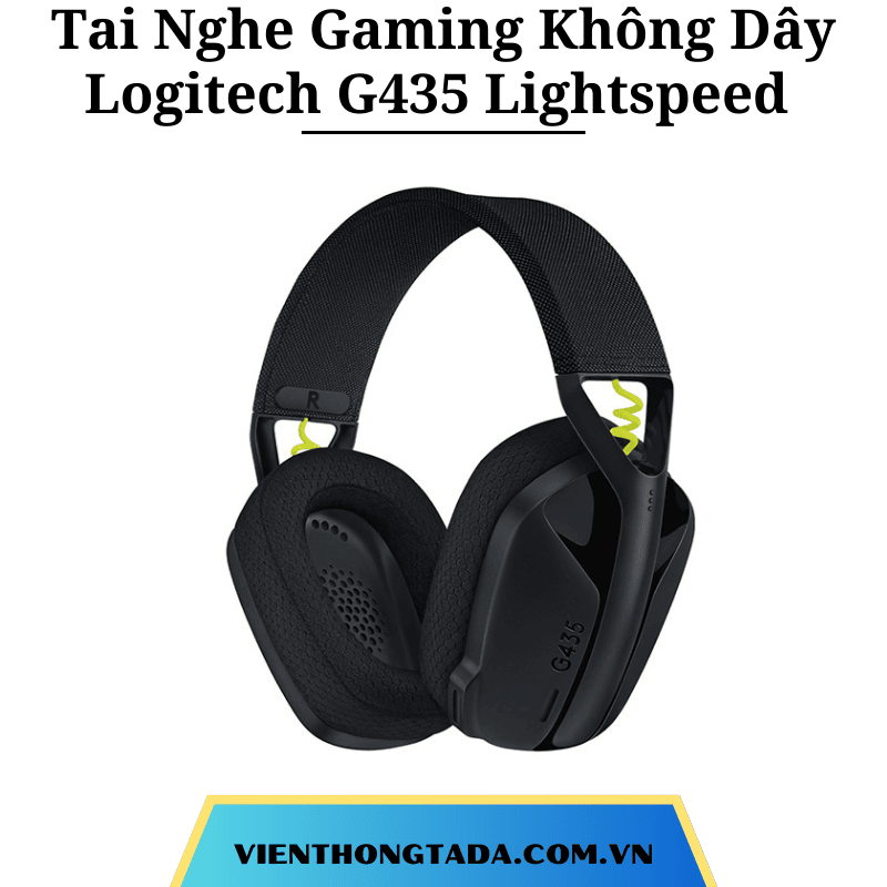 Tai Nghe Gaming Không Dây Logitech G435 Lightspeed - Hàng chính hãng - Bảo hành 2 năm (viễn thông tada)