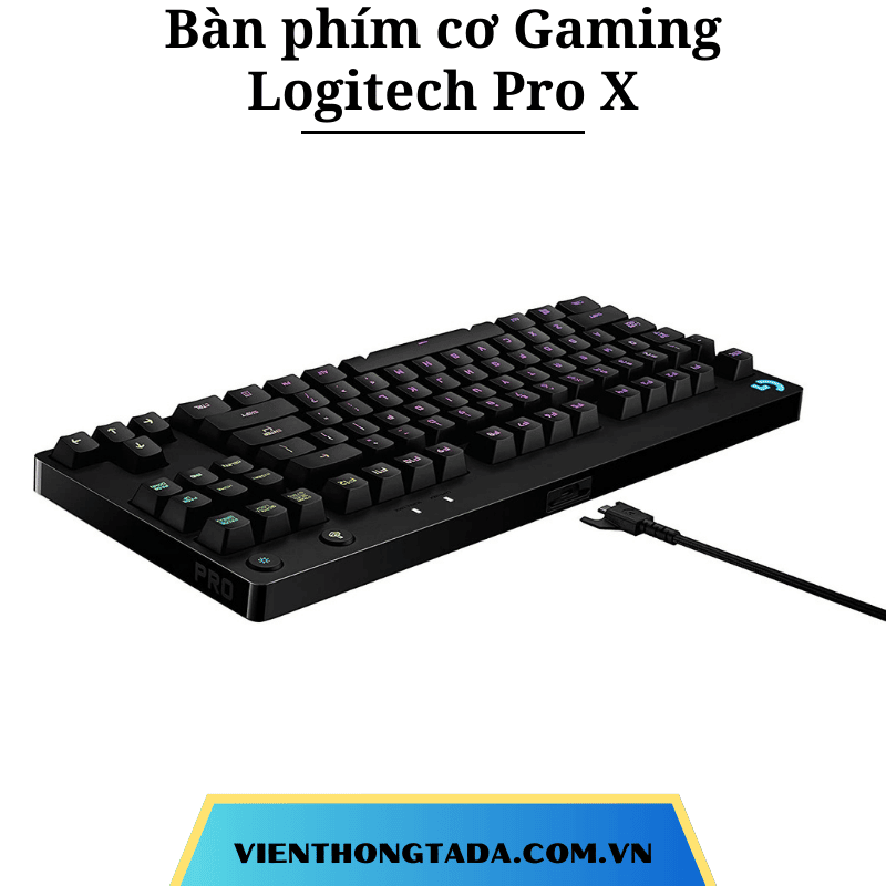 Bàn phím cơ Gaming Logitech Pro X (Đen) - Viễn thông Tada