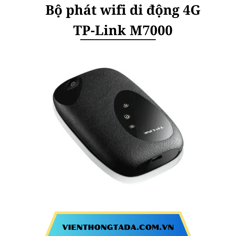 TP-Link M7000 | Bộ Phát Wifi Di Động 4G LTE Cầm Tay, 150Mbps, Pin 2000mAh, Kết Nối 10 Thiết Bị Cùng Lúc | Bảo hành 12 tháng