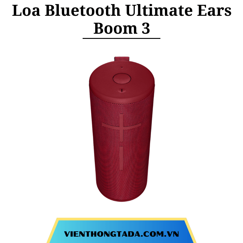 Loa Bluetooth Ultimate Ears Boom 3 (Đỏ): Chống nước chuẩn IP67, Pin trâu 15 giờ sử dụng - Hàng chính hãng - Bảo hành 2 năm (tada việt nam)