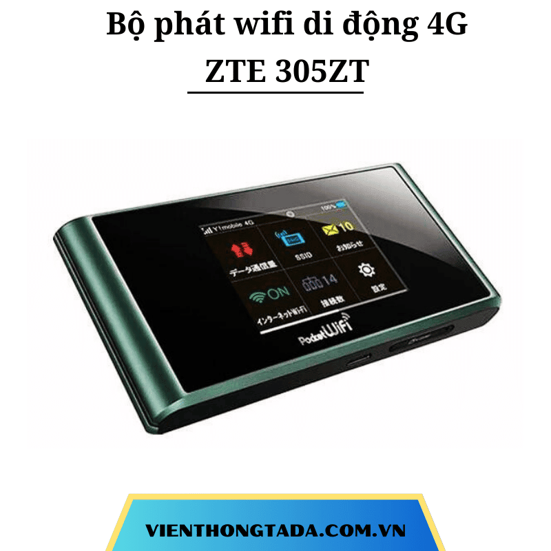 ZT5 305ZT | Bộ Phát Wifi Di Động 4G LTE, Tốc Độ Cao 187,5Mbps, Pin 2700mAh, Băng Tần Kép | Bảo hành 12 tháng