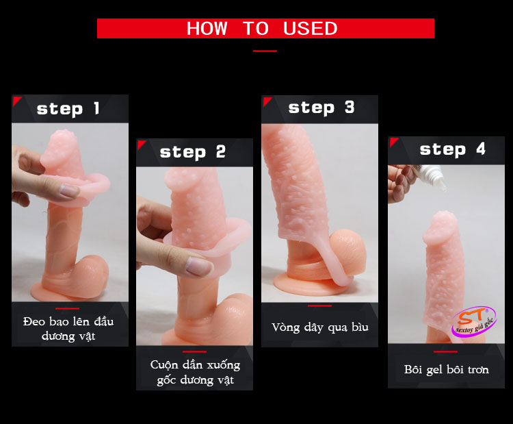 Bao Đôn dên vòng đeo bìu, thân gai Brave man Baile - DD09A