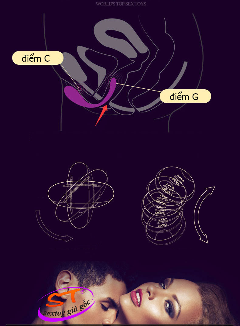 Dụng cụ massage điểm G-LELO TIANI™ vàng 24K - DC044