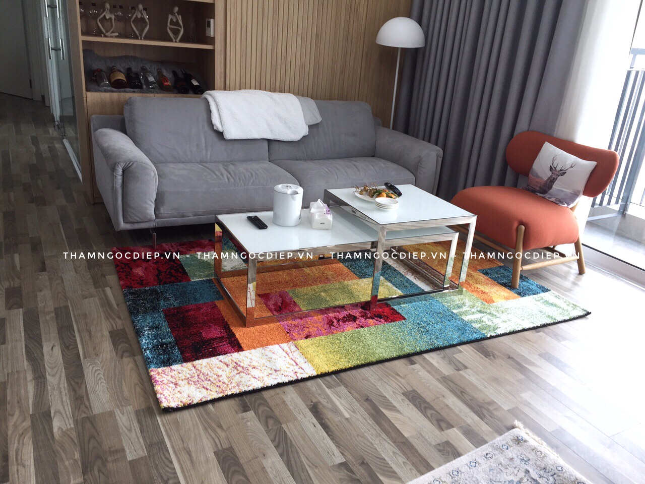 Chọn mẫu thảm trải sàn phòng khách đẹp và độc đáo