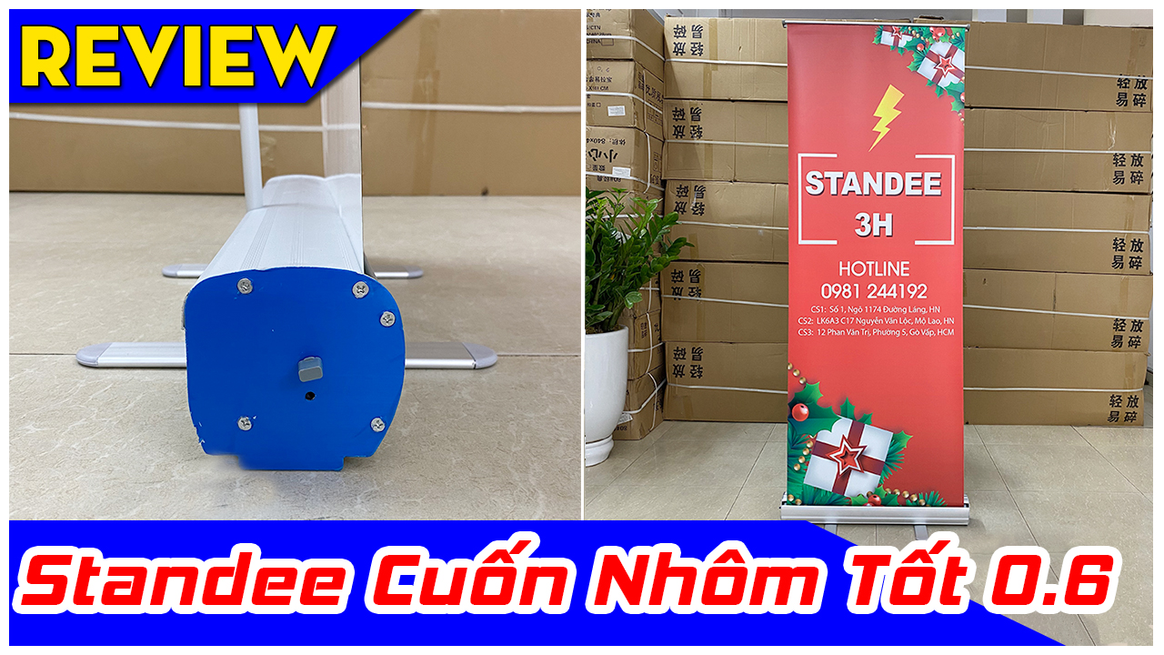 Video Standee Cuốn Nhôm Tốt - Cuốn Nhôm Cao Cấp