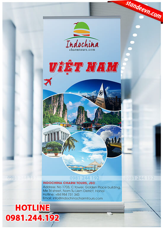 Standee Du Lịch Nổi Bật Thông Điệp, Đẹp Sang Hết Nấc