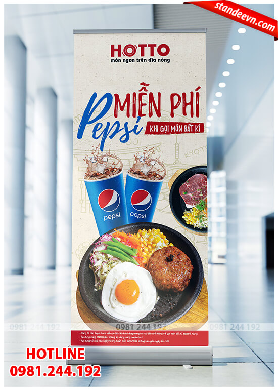 Standee Food - Mẫu Standee đẹp mắt dành cho cửa hàng ăn uống