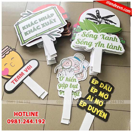 kích thước hashtag cầm tay