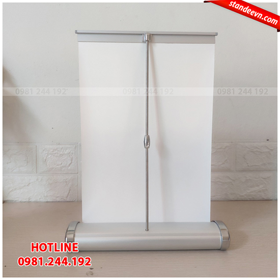 standee cuốn mini a5