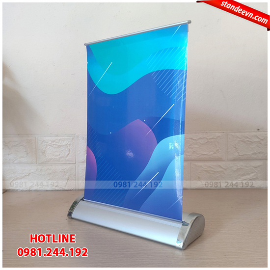 standee cuốn mini