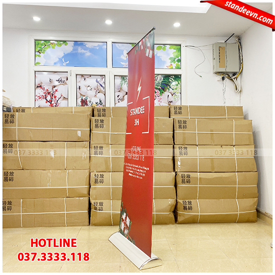 hộp standee nhựa đế to