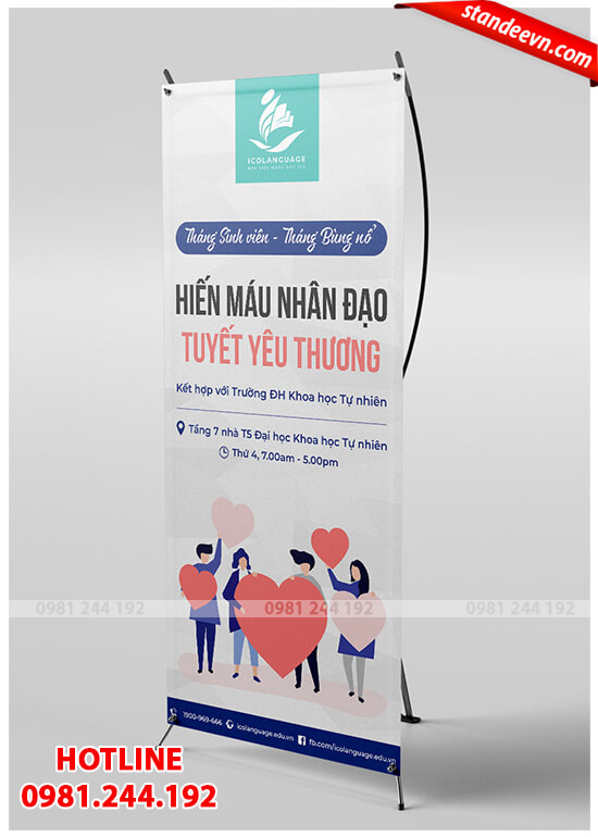 standee hiến máu