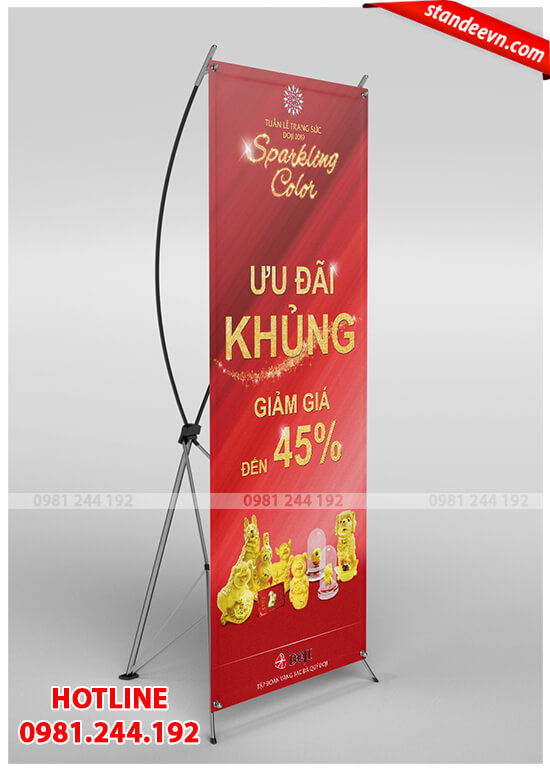 standee khuyen mai