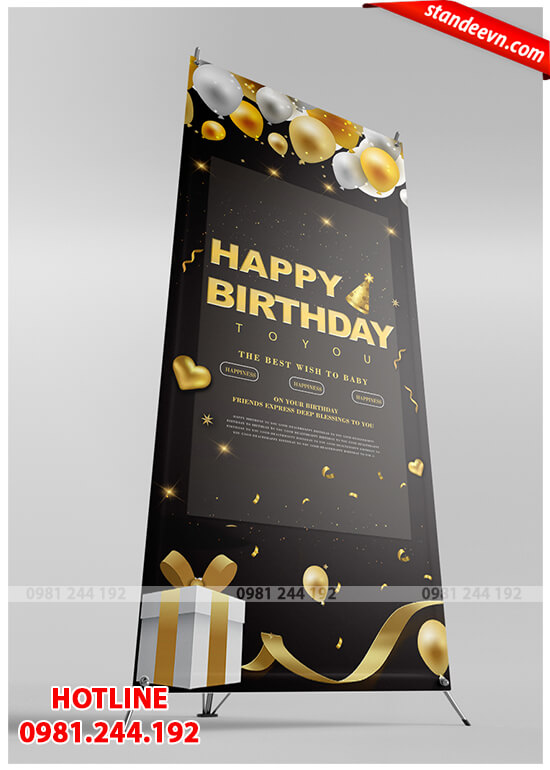 standee sinh nhat dep