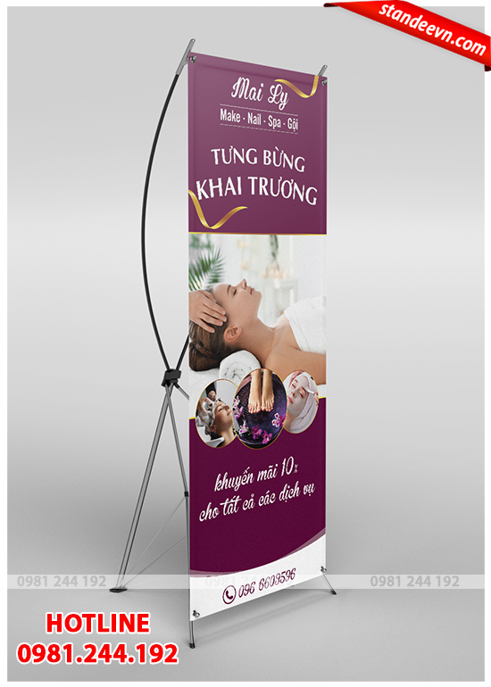 standee khai truong spa