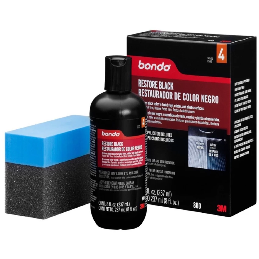 Dung dịch phục hồi nhựa đen 3M 0800 - Bondo Restore Black 8Oz