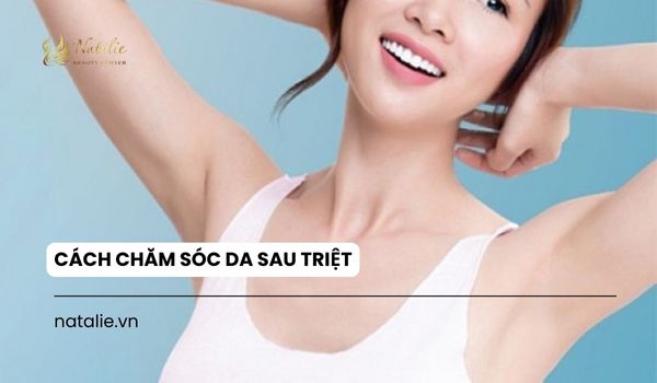 cách chăm sóc sau triệt nách