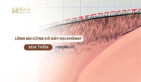 lông mu cứng có gây hại