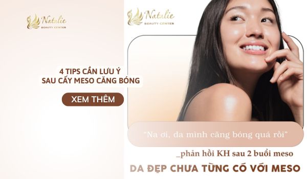 lưu ý sau cấy meso căng bóng