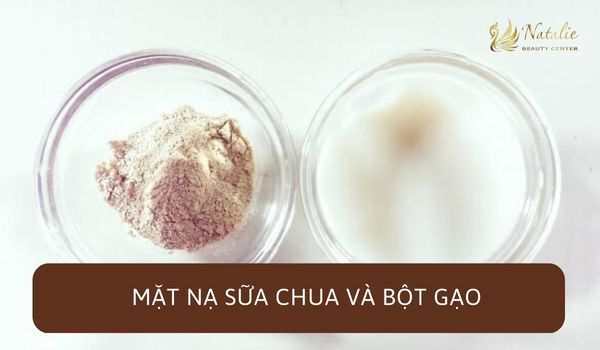 Mặt nạ sữa chua và bột gạo