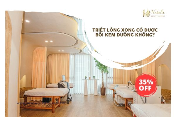 triệt lông xong dùng kem dưỡng