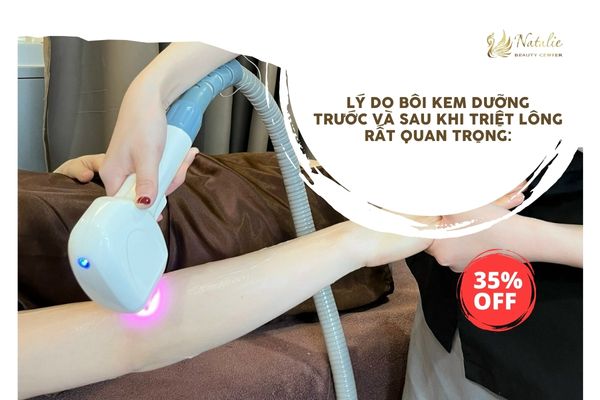 lý do nên bôi kem dưỡng trước sau triệt