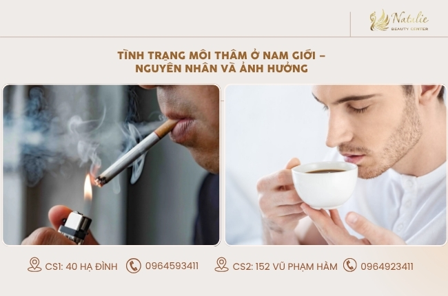 môi thâm nam giới nguyên nhân