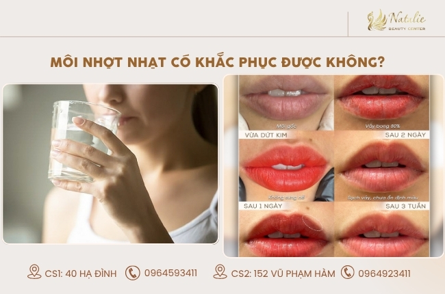 môi nhợt nhạt khắc phục