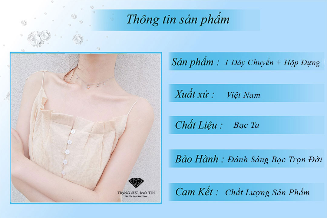 dây chuyền bạc nữ